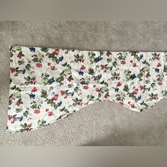 Vintage‎ Waverly Orchard Trail Set Of 2 Curtains Valances Scalloped Cottage Core - Picture 15 of 15